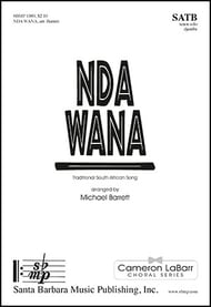 Nda Wana SATB choral sheet music cover Thumbnail